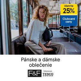 25 % zľava na pánske a dámske oblečenie