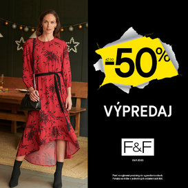 Black Friday trvá v F&F celý týždeň!