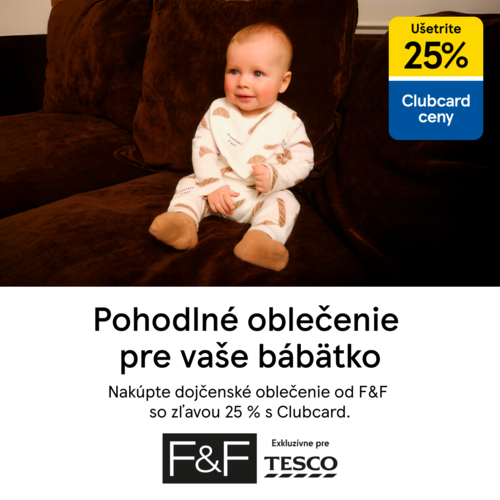 25 % zľava na dojčenské oblečenie