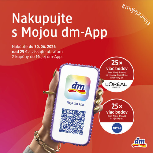 Nakupujte s Mojou dm-App
