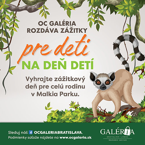 OC Galéria rozdáva zážitky pre deti na Deň detí!