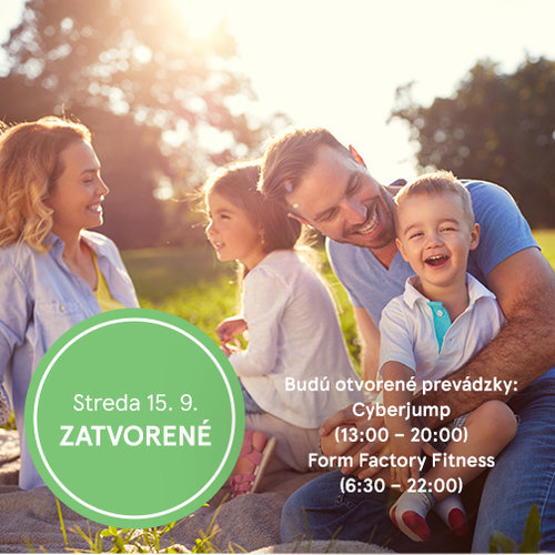 OC Galéria bude 15.9. zatvorená