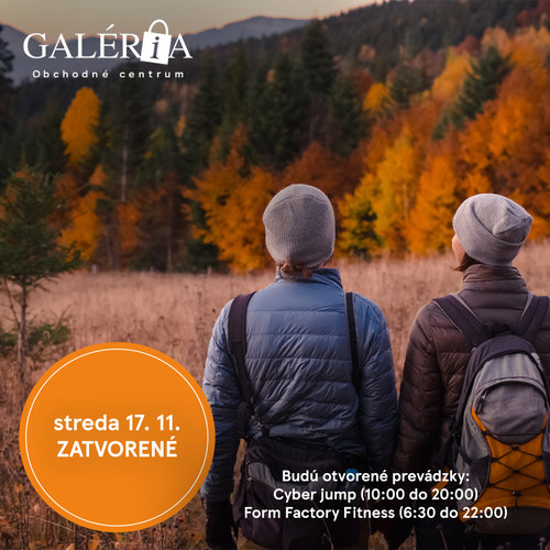 V stredu 17.11. zatvorené